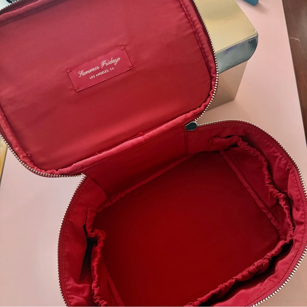 Summer Fridays Limited Edition Cherry Vegan Leather Travel Case - Picture 7 of 7